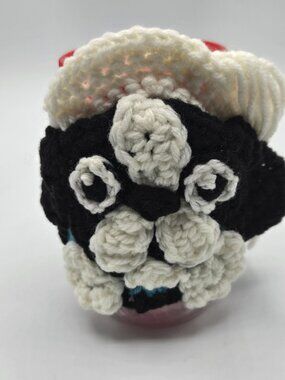 Shih Tzu, Chin Breed Puppy Dog Crochet   Handmade Cup Cozy Holder Gifts by Bren